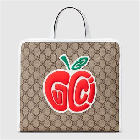 Children's GG tote bag with patch .